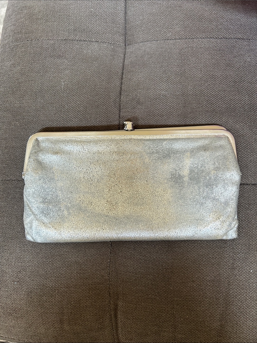 Hobo Lauren Silver Clutch